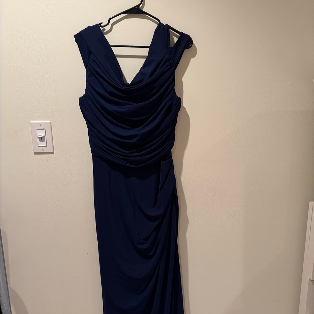 Chiara Boni Elegant Navy Maxi Dress